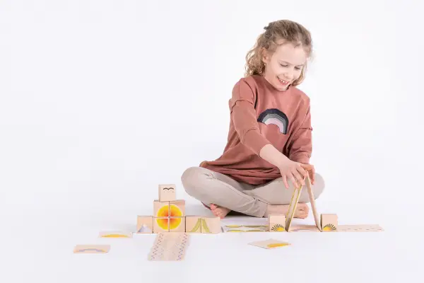 a set of colorful blocks for children