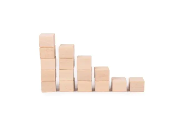 Wooden blocks for stacking big tower