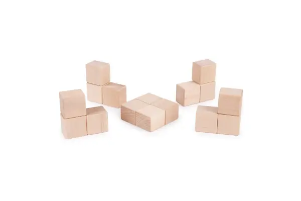 Wooden blocks for stacking lerning toys