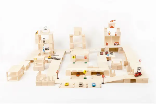 wooden city toy for kids