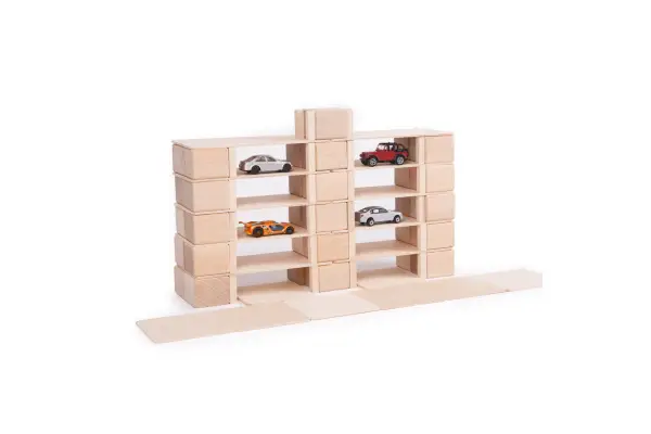 Natürliche Holzbausteine 68 pcs