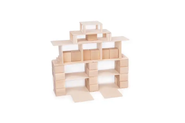 Natürliche Holzbausteine 68 pcs