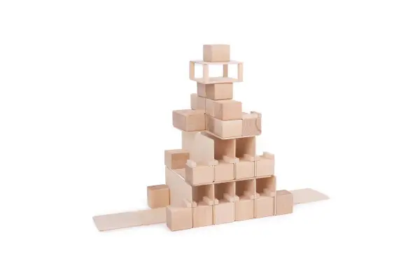 Natürliche Holzbausteine 68 pcs