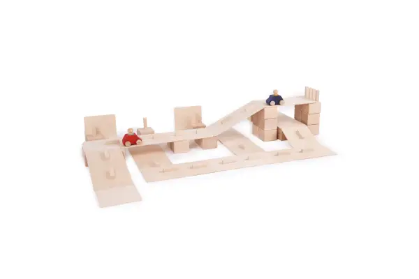 Natürliche Holzbausteine 68 pcs