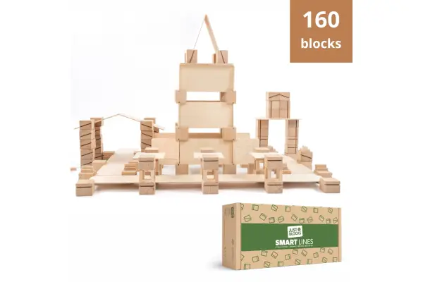 construction blocks made of beech wood